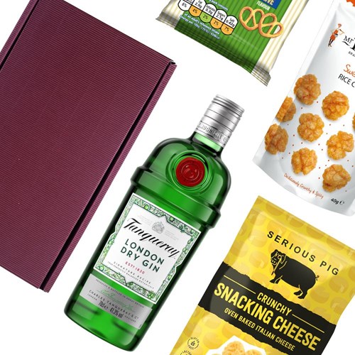 Tanqueray Dry Gin 70cl Nibbles Hamper